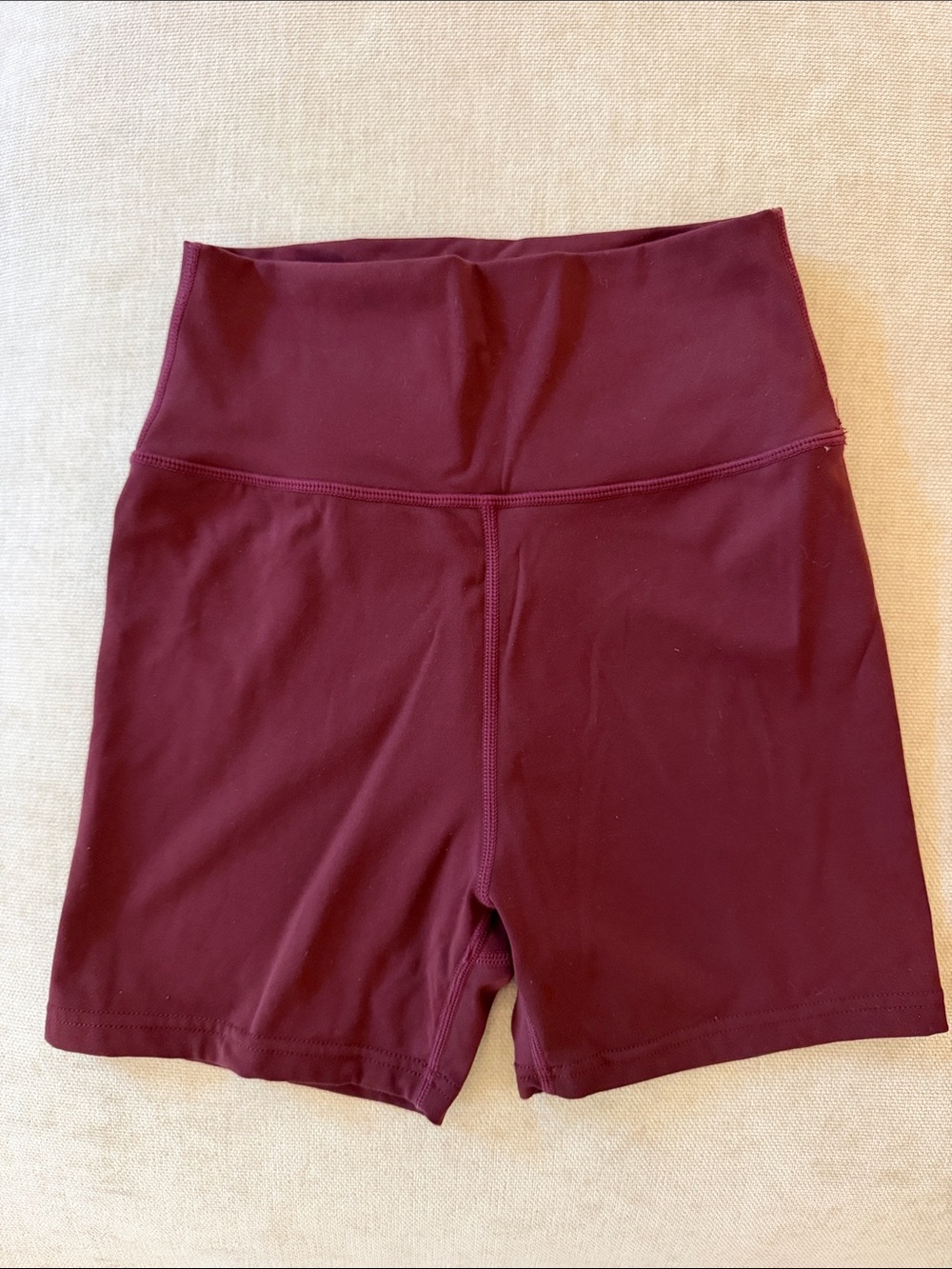 Daily Drills High-Waist Bike Shorts - Burgundy/bodega